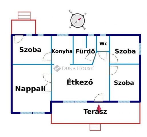 Eladó családi ház, Hernádon, Köztársaság úton 100 M Ft