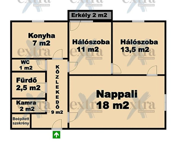 Eladó panellakás, Szegeden 59.9 M Ft, 3 szobás