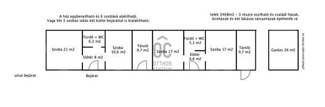 Eladó családi ház, Ráckeresztúron 28.5 M Ft, 4 szobás