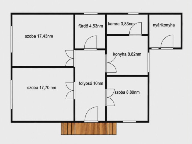 Eladó családi ház, Bükkszéken 25 M Ft, 2+1 szobás