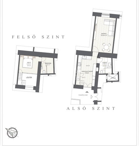 Kiadó téglalakás, albérlet, Budapesten, V. kerületben, 2 szobás