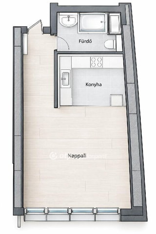 Eladó téglalakás, Budapesten, IX. kerületben 53 M Ft, 1 szobás