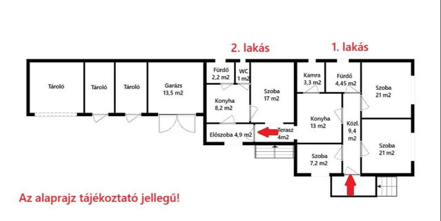 Eladó családi ház, Áporkán 59.9 M Ft, 3+1 szobás