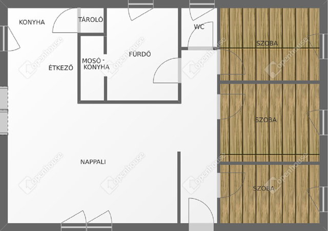 Eladó családi ház, Debrecenben 114.9 M Ft, 3 szobás