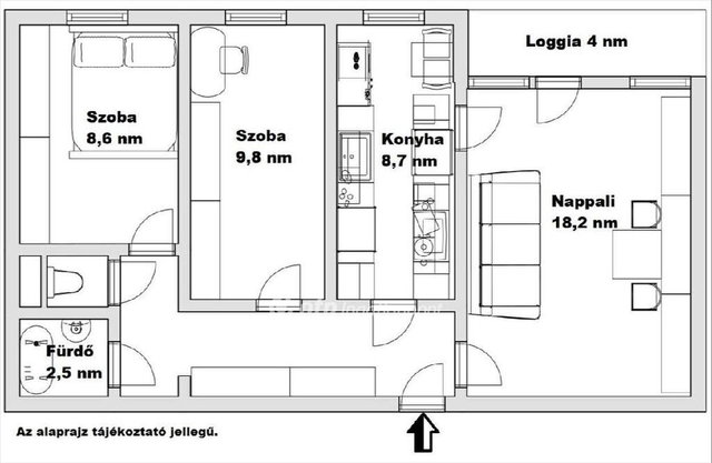 Eladó panellakás, Zalaegerszegen 37.9 M Ft, 1+2 szobás
