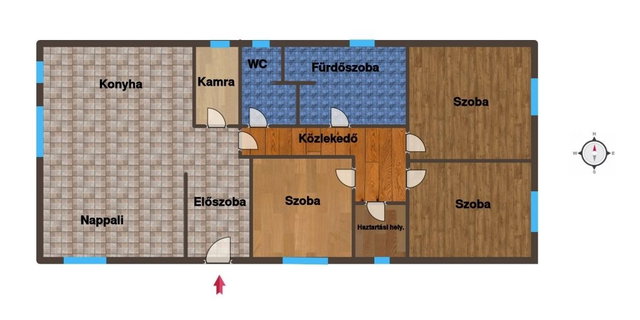 Eladó családi ház, Deszken 65.83 M Ft, 2 szobás
