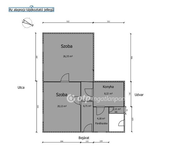 Eladó családi ház, Csornán 34.99 M Ft, 2 szobás