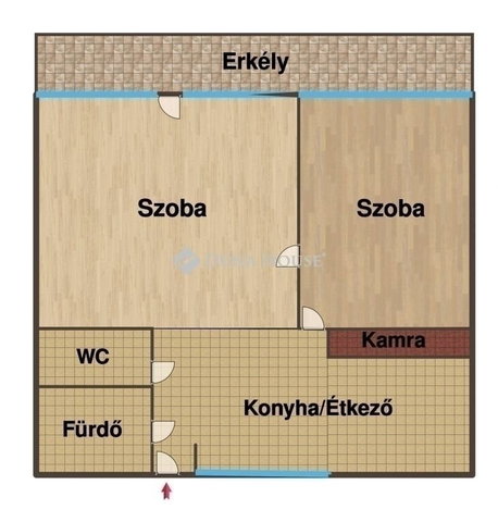 Eladó téglalakás, Kecskeméten 52 M Ft, 2 szobás