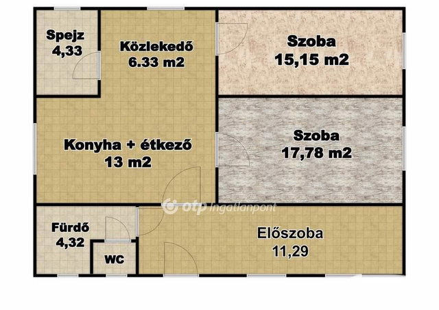 Eladó családi ház, Nádudvaron 16 M Ft, 2 szobás