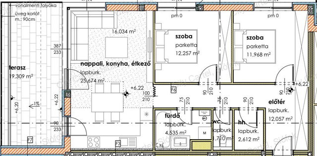 Eladó téglalakás, Balatonlelleén 96.6 M Ft, 3 szobás