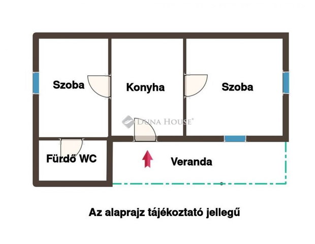 Eladó családi ház, Tápiószelén 14 M Ft, 2 szobás