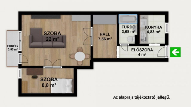Eladó téglalakás, Budapesten, XI. kerületben 74.2 M Ft
