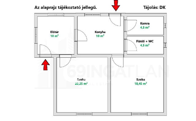 Eladó családi ház, Tiszakeszin 8 M Ft, 2 szobás