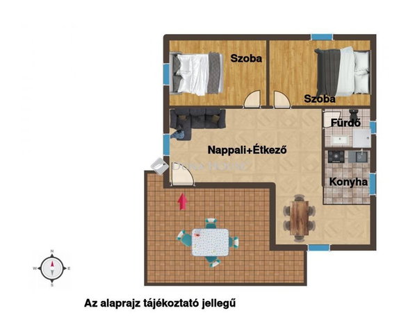 Eladó nyaraló, Balatonfűzfőn 73 M Ft, 3 szobás