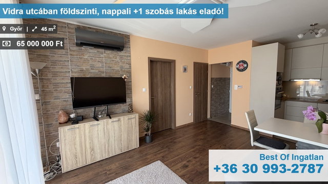 Eladó téglalakás, Győrött 65 M Ft, 2 szobás