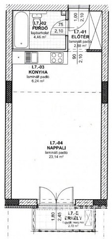 Eladó téglalakás, Szombathelyen 50 M Ft, 1 szobás