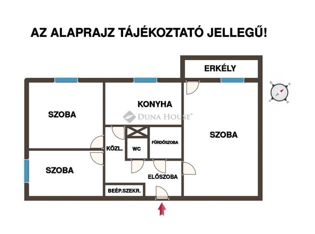 Eladó panellakás, Székesfehérvárott 55.5 M Ft, 3 szobás