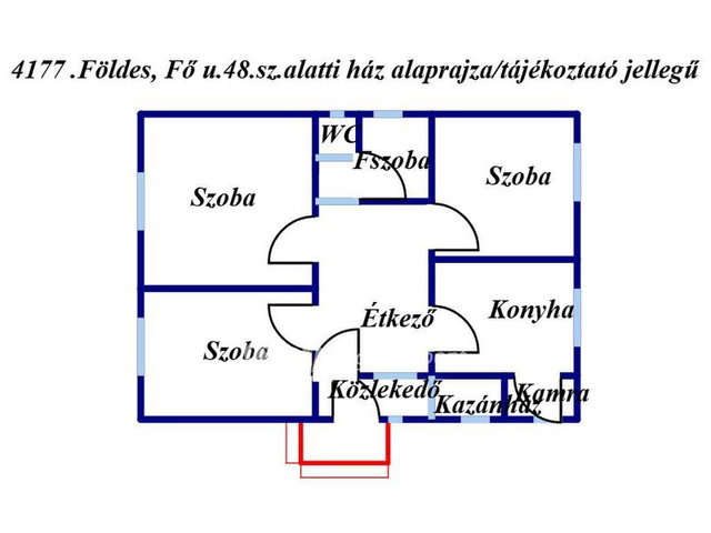 Eladó családi ház, Földesen 48 M Ft, 3 szobás
