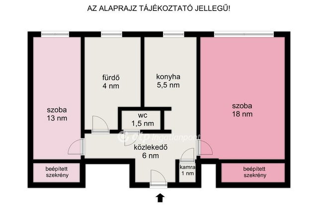 Eladó téglalakás, Budapesten, X. kerületben 55 M Ft, 2 szobás