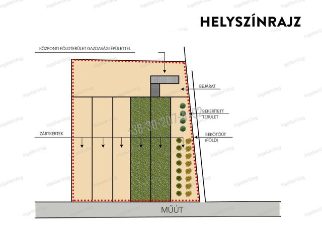 Eladó mezogazdasagi ingatlan, Üllésen 11 M Ft