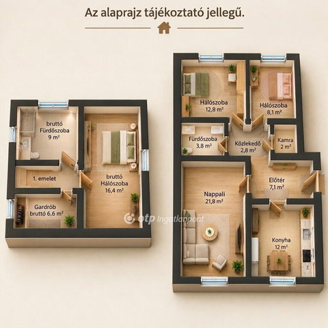 Eladó téglalakás, Sopronban 83.98 M Ft, 1+3 szobás