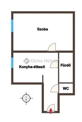 Eladó téglalakás, Kápolnásnyéken 57 M Ft, 1 szobás