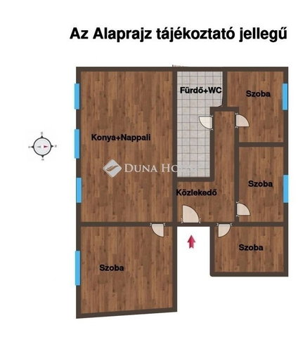 Eladó téglalakás, Hódmezővásárhelyen 62 M Ft, 5 szobás
