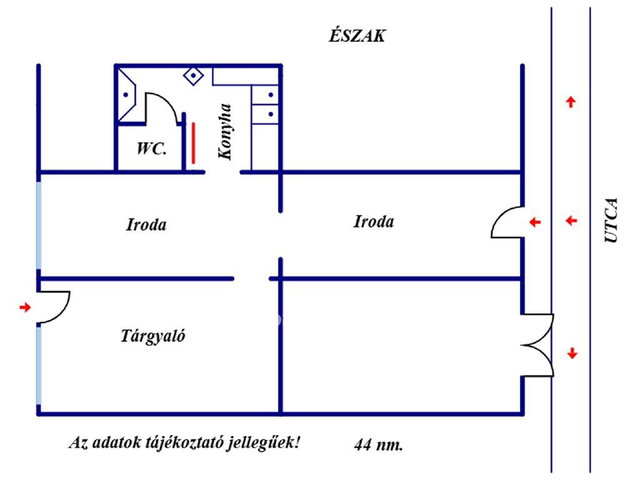 Eladó iroda, Kaposváron 20 M Ft, 1+2 szobás