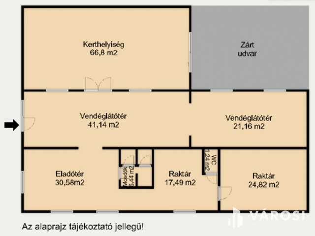 Eladó üzlethelyiség, Hódmezővásárhelyen 59 M Ft, 3 szobás
