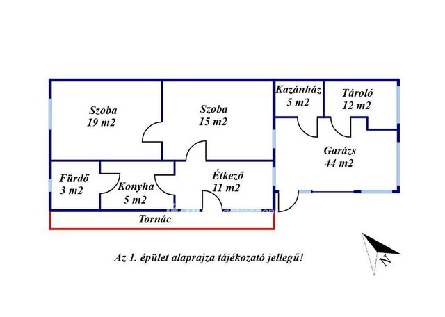 Eladó családi ház, Tápiószőlősön 24.9 M Ft, 4 szobás