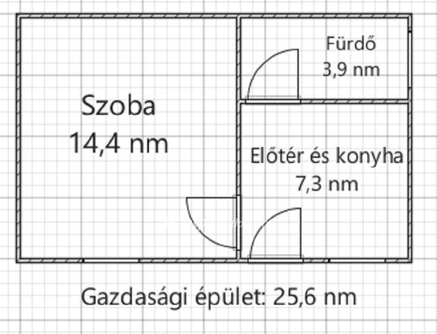 Eladó családi ház, Jánosházán 20 M Ft, 2 szobás