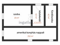 Eladó téglalakás