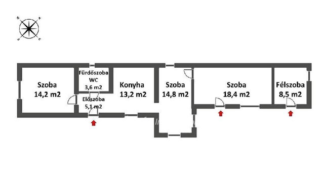 Eladó családi ház, Mezőkövesden 9 M Ft, 3+1 szobás