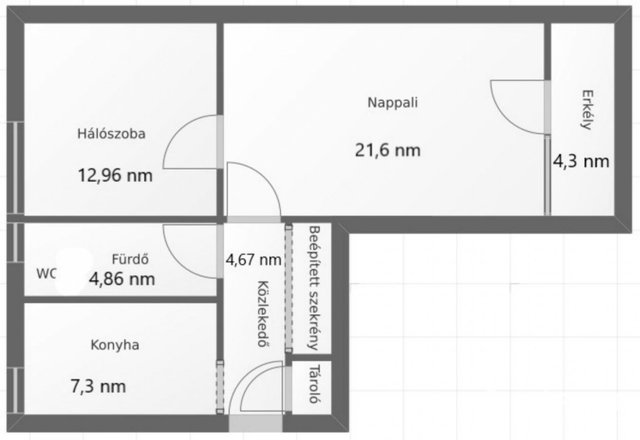 Eladó panellakás, Balassagyarmaton 31.9 M Ft, 2 szobás