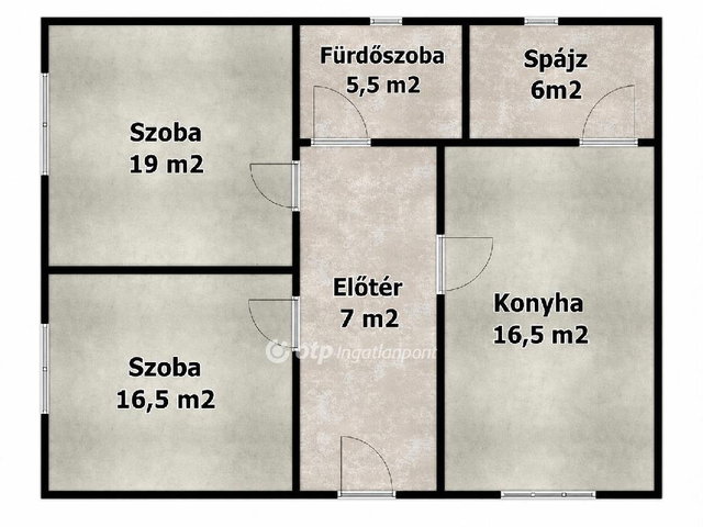 Eladó családi ház, Hajdúszoboszlón 52.99 M Ft, 2 szobás