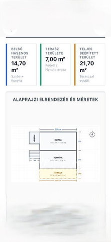 Eladó nyaraló, Budaörsön 28 M Ft, 1 szobás