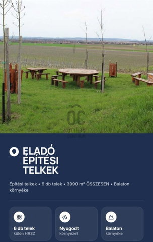 Eladó telek, Balatonszabadiban 139.65 M Ft / költözzbe.hu