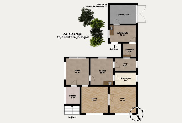 Eladó családi ház, Tiszaföldváron 55 M Ft, 3+1 szobás