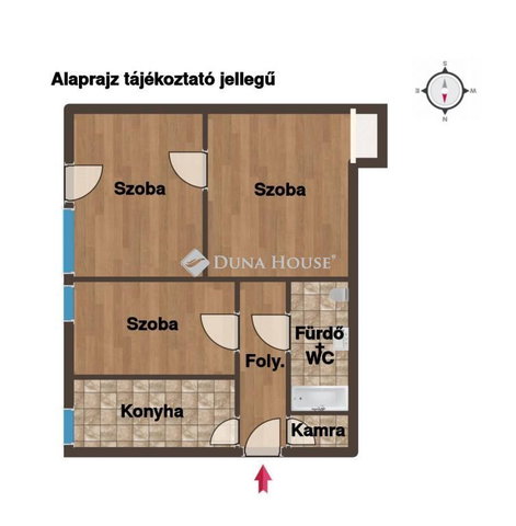 Eladó téglalakás, Kalocsán 25.3 M Ft, 3 szobás