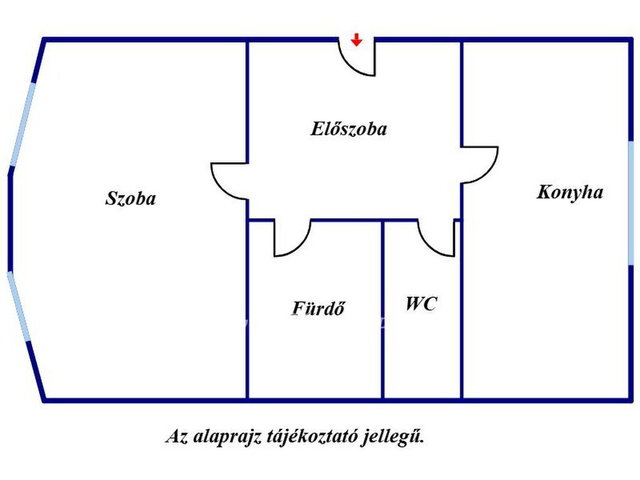 Eladó panellakás, Szolnokon 32 M Ft, 1 szobás