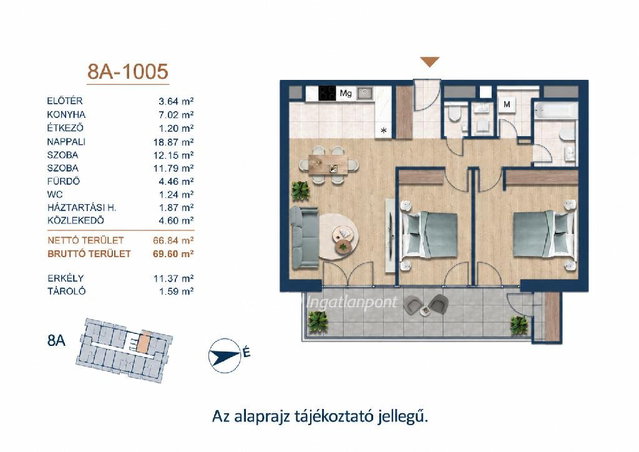Eladó téglalakás, Budapesten, III. kerületben 157.1 M Ft