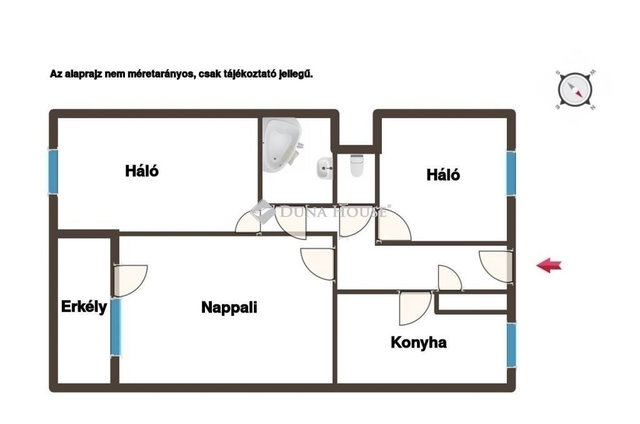 Eladó téglalakás, Budapesten, IV. kerületben 68 M Ft, 3 szobás