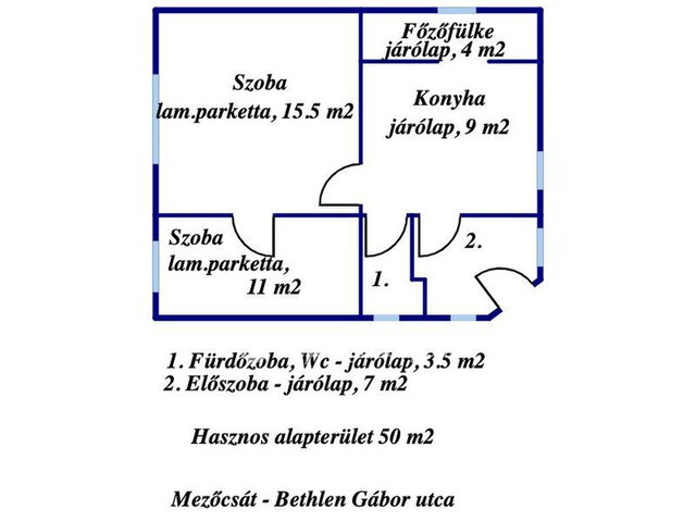 Eladó családi ház, Mezőcsáton 18 M Ft, 1+1 szobás