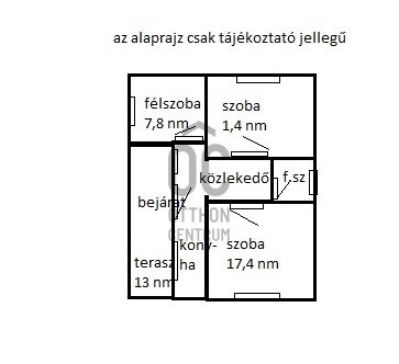 Eladó családi ház, Farmoson 38 M Ft, 3 szobás