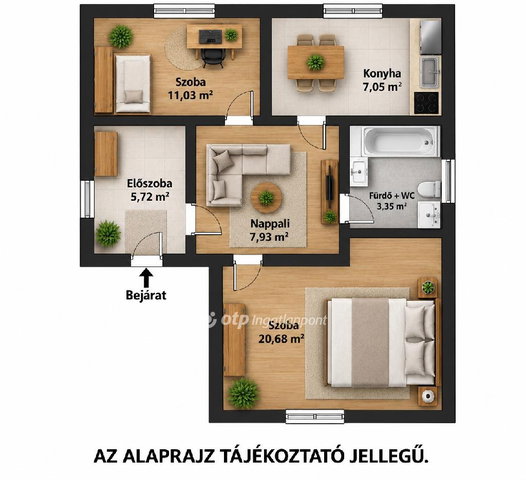 Eladó családi ház, Ercsiben 46.9 M Ft, 3 szobás