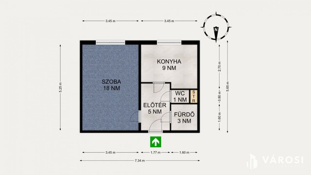 Eladó panellakás, Szegeden 34.9 M Ft, 1 szobás