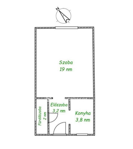 Eladó téglalakás, Budapesten, XX. kerületben 41.9 M Ft, 1 szobás