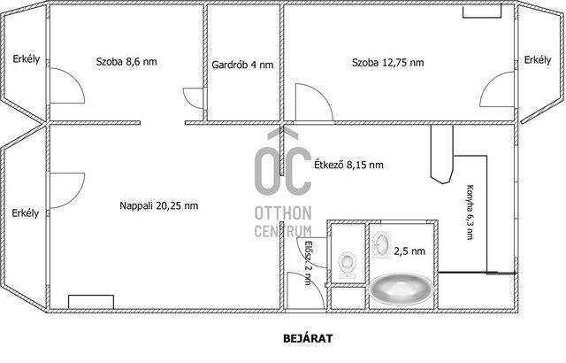 Kiadó panellakás, albérlet, Pakson 250 E Ft / hó, 3 szobás