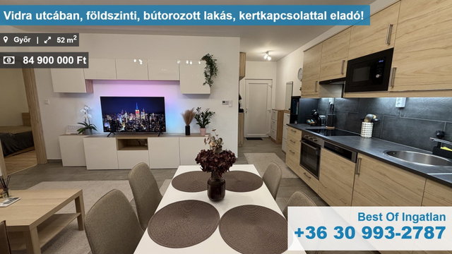 Eladó téglalakás, Győrött 84.9 M Ft, 3 szobás