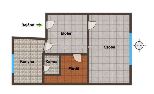 Eladó téglalakás, Szegeden, Kossuth Lajos sugárúton 54.8 M Ft